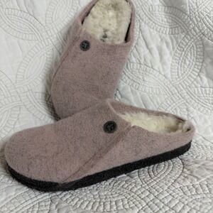 Birkenstock Kids Zermatt Wool Shearling Clog Slippers, EU 32 US 1-1.5 EUC